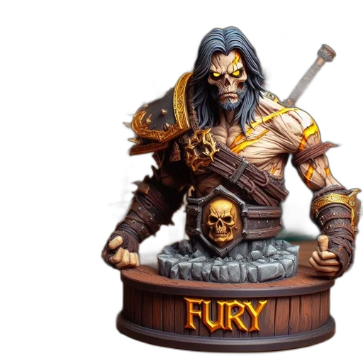 fantasy art, concept art, fury, figurine transparent PNG cut-out