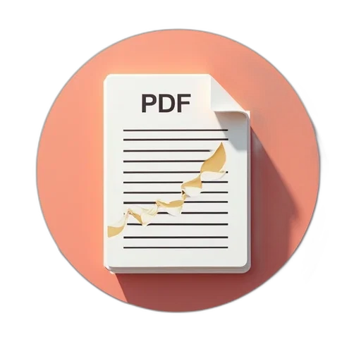 3d render, pastel, pdf, reader transparent PNG cut-out