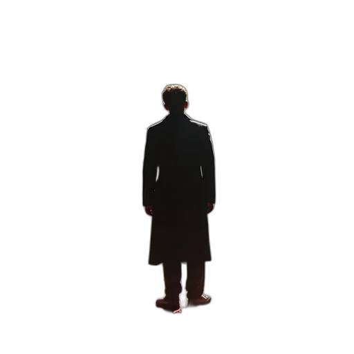 jacket, staff, robot, face transparent PNG cut-out
