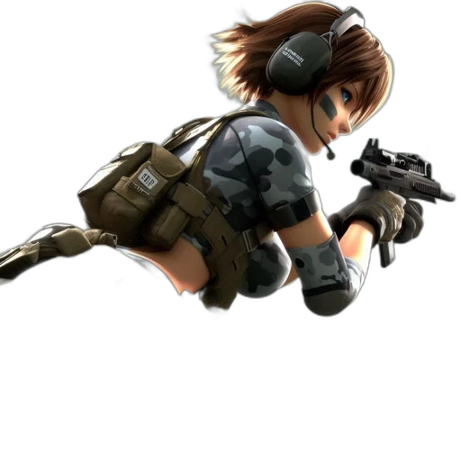 weapon, staff, animal, 3d render transparent PNG cut-out