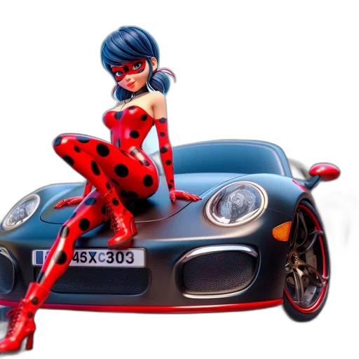 car, 3d render, concept art, comic book art transparent PNG cut-out