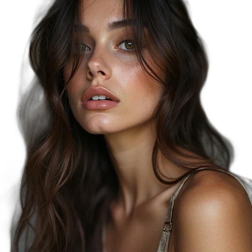 hair, face, jewelry, crown transparent PNG cut-out
