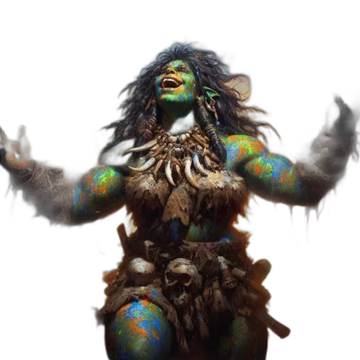 creature, concept art, fantasy art, emotive transparent PNG cut-out