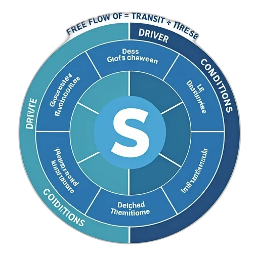 circular, diagram, blue, background transparent PNG cut-out