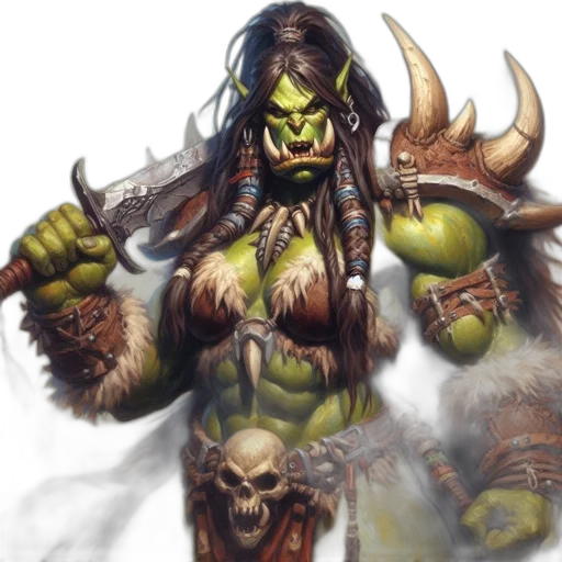 fantasy art, concept art, comic book art, photorealistic transparent PNG cut-out