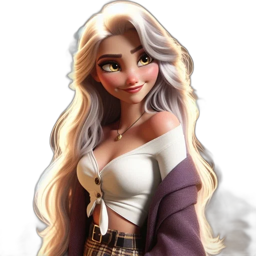 dress, fantasy art, cartoon, comic book art transparent PNG cut-out