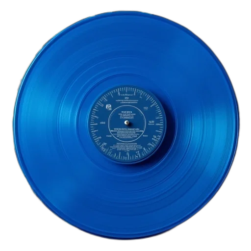 weapon, blue, vinyl, record transparent PNG cut-out