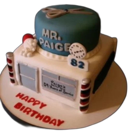 3d render, birthday, cake, blue transparent PNG cut-out