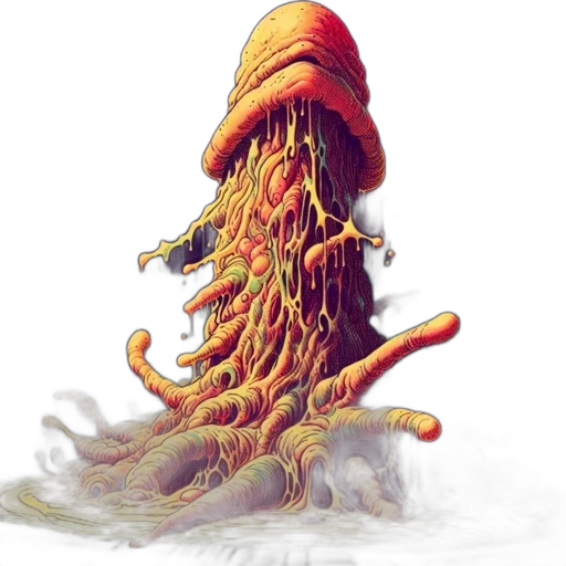 creature, hat, hair, staff transparent PNG cut-out