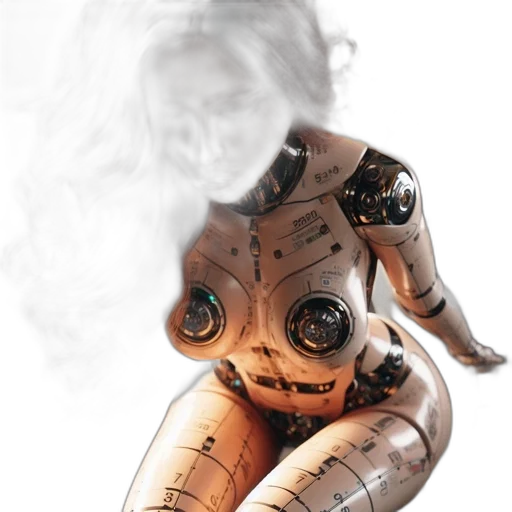 robot, mask, weapon, creature transparent PNG cut-out