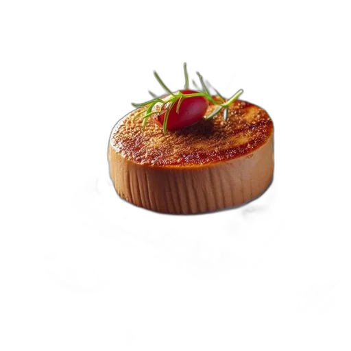 food, crown, 3d render, photorealistic transparent PNG cut-out