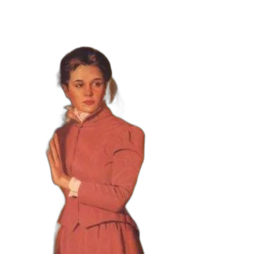 dress, jacket, staff, face transparent PNG cut-out