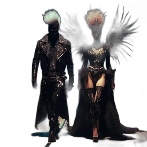 mask, staff, concept art, fantasy art transparent PNG cut-out