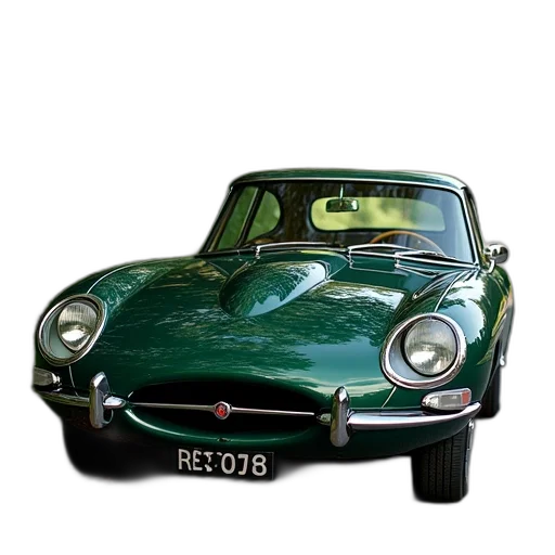car, photorealistic, 3d render, green transparent PNG cut-out