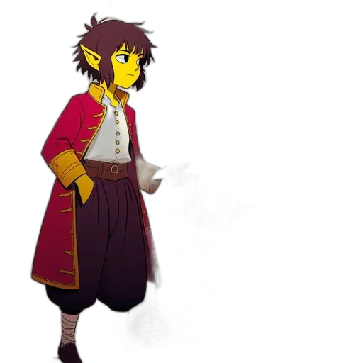 staff, jacket, dragon, mask transparent PNG cut-out