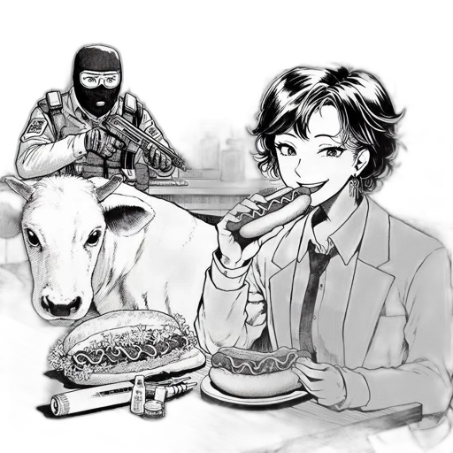 food, animal, weapon, cartoon transparent PNG cut-out