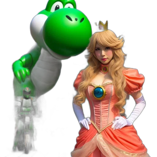 dress, dragon, staff, animal transparent PNG cut-out