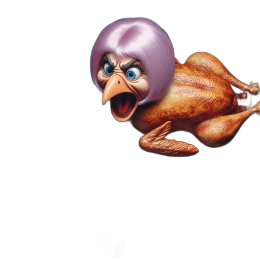 animal, food, creature, 3d render transparent PNG cut-out