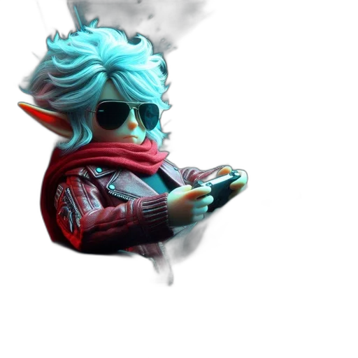 dragon, mask, jacket, weapon transparent PNG cut-out