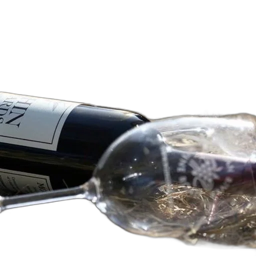 bottle, 3d render, wine, two transparent PNG cut-out