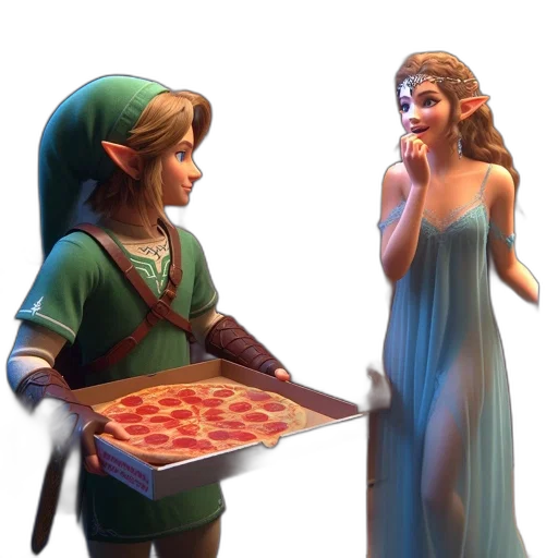 food, dress, 3d render, concept art transparent PNG cut-out