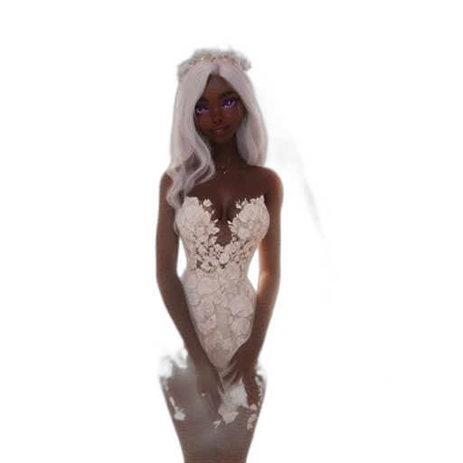 dress, 3d render, concept art, fantasy art transparent PNG cut-out