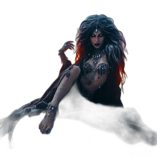 creature, hair, fantasy art, concept art transparent PNG cut-out