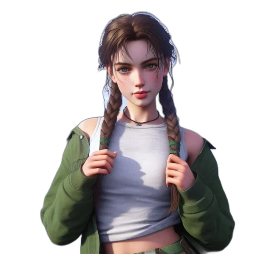 jacket, face, weapon, staff transparent PNG cut-out