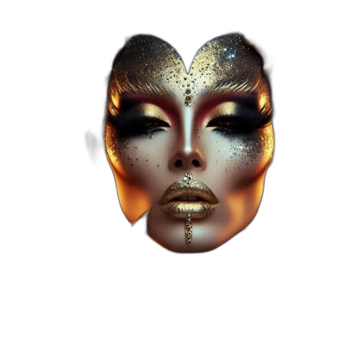 mask, crown, face, jewelry transparent PNG cut-out