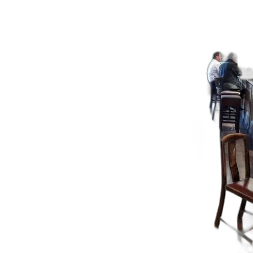 furniture, jacket, shoes, staff transparent PNG cut-out