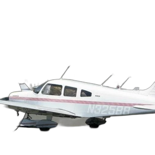 3d render, white, airplane, registration transparent PNG cut-out