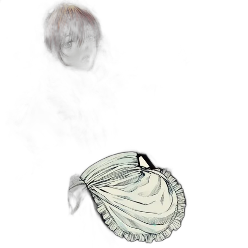 dress, jewelry, mask, hair transparent PNG cut-out