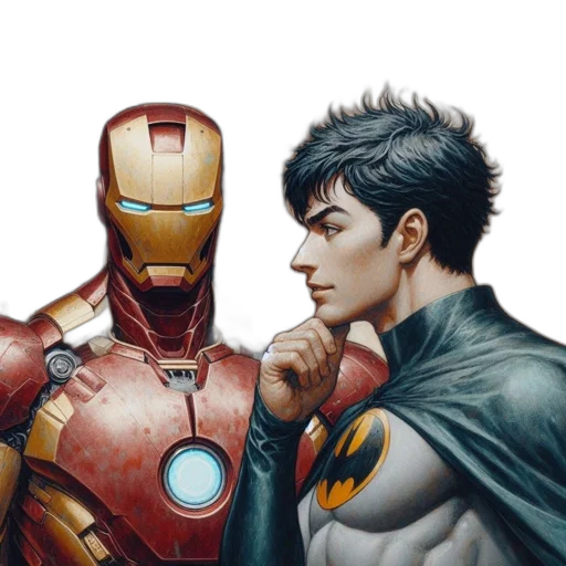 comic book art, concept art, fantasy art, photorealistic transparent PNG cut-out