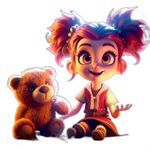 staff, concept art, cartoon, 3d render transparent PNG cut-out