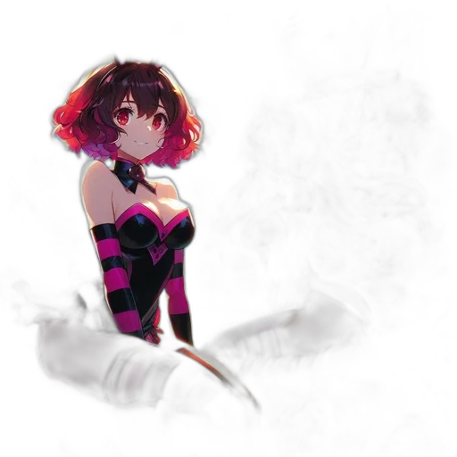 dress, creature, weapon, staff transparent PNG cut-out