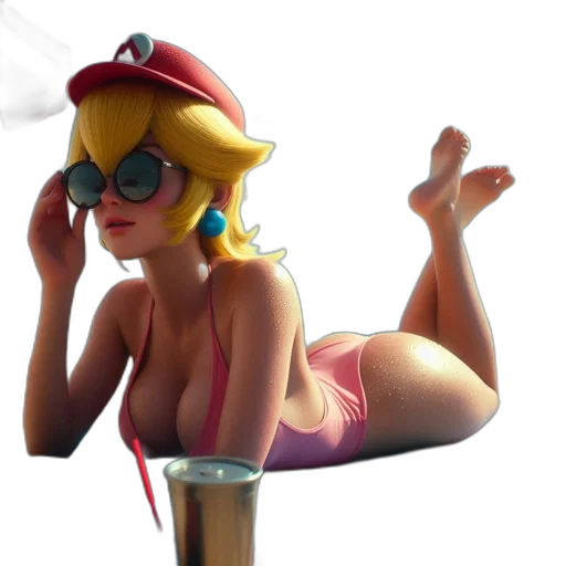 hat, dress, concept art, 3d render transparent PNG cut-out