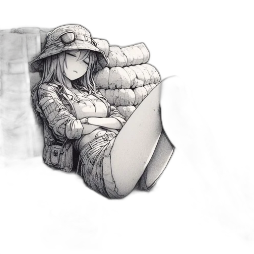 jacket, hat, weapon, umbrella transparent PNG cut-out