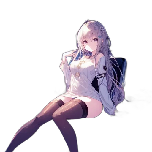 dress, staff, weapon, robot transparent PNG cut-out