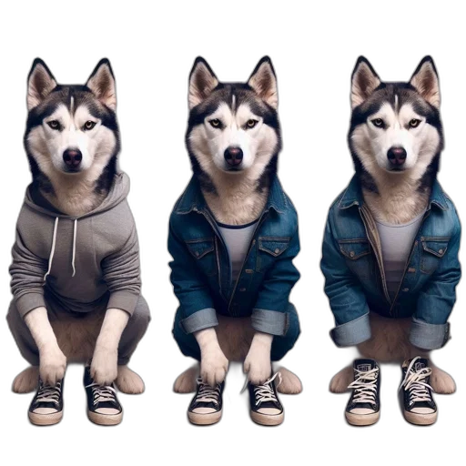 jacket, animal, concept art, 3d render transparent PNG cut-out
