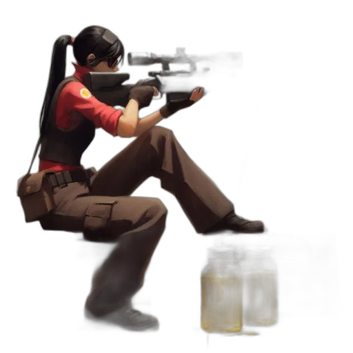 weapon, bottle, concept art, 3d render transparent PNG cut-out