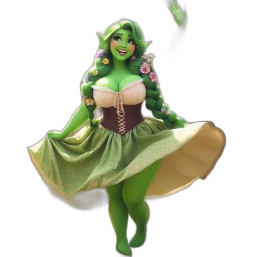 dress, staff, concept art, fantasy art transparent PNG cut-out