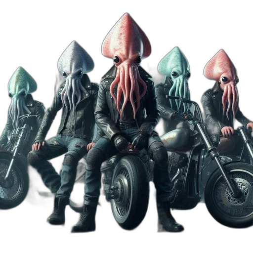 jacket, creature, concept art, 3d render transparent PNG cut-out