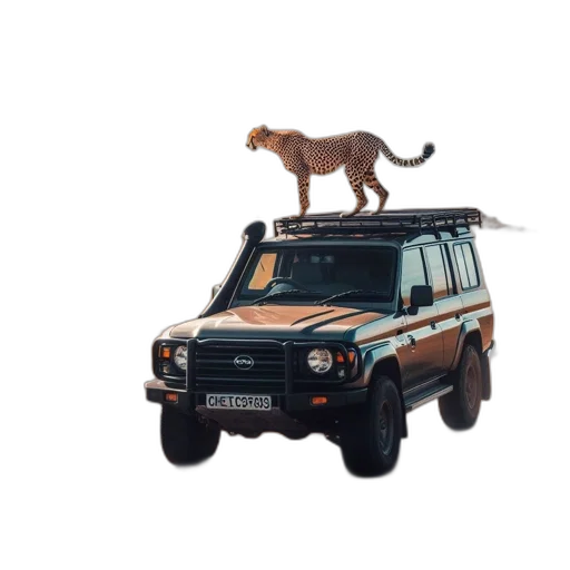 car, animal, creature, 3d render transparent PNG cut-out