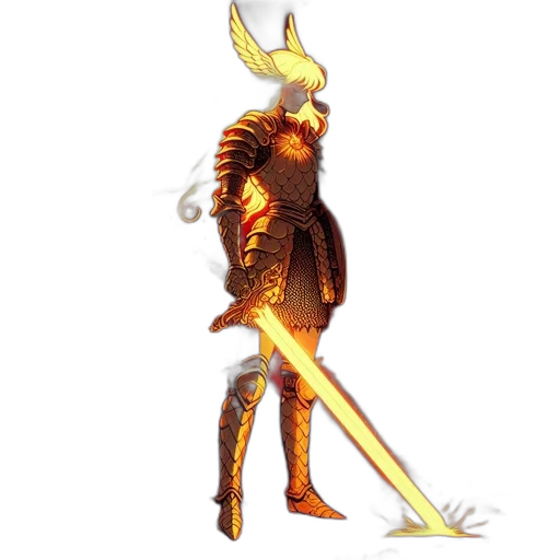 sword, staff, dragon, weapon transparent PNG cut-out