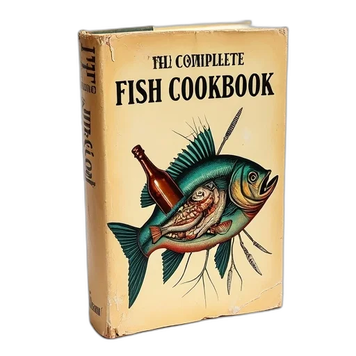 food, vintage, cookbook, titled transparent PNG cut-out