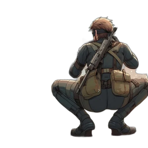 jacket, weapon, mask, creature transparent PNG cut-out
