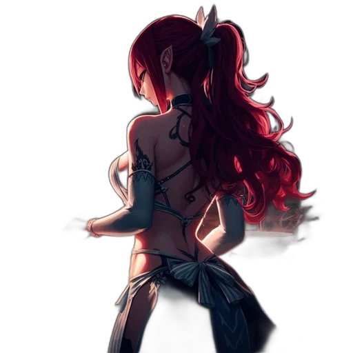 dress, weapon, creature, staff transparent PNG cut-out