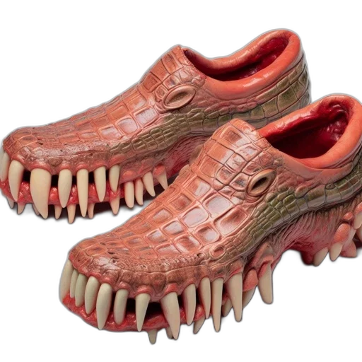 shoes, creature, photorealistic, 3d render transparent PNG cut-out
