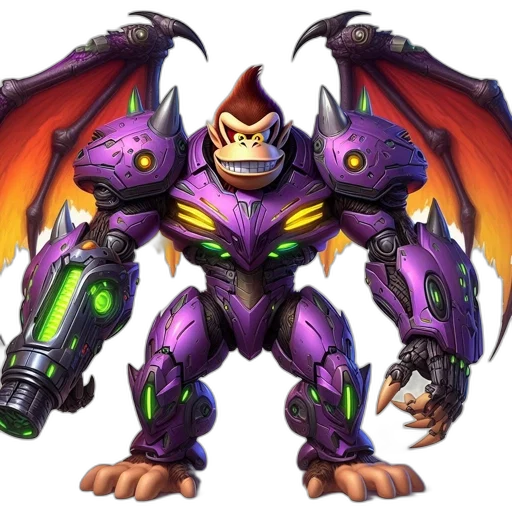 dragon, robot, weapon, creature transparent PNG cut-out
