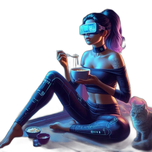 robot, mask, cyberpunk, concept art transparent PNG cut-out